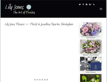 Tablet Screenshot of lilyjonesflowers.co.uk